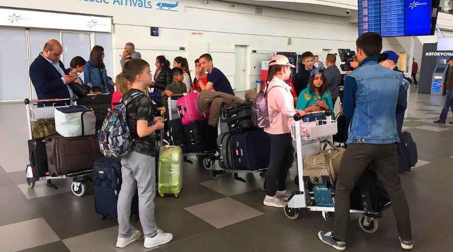 Группа детей из Сирии прибыла на отдых в Крым