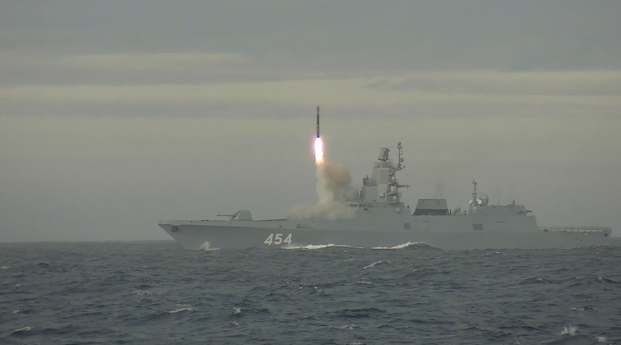Минобороны России показало видео испытания гиперзвуковой ракеты «Циркон»