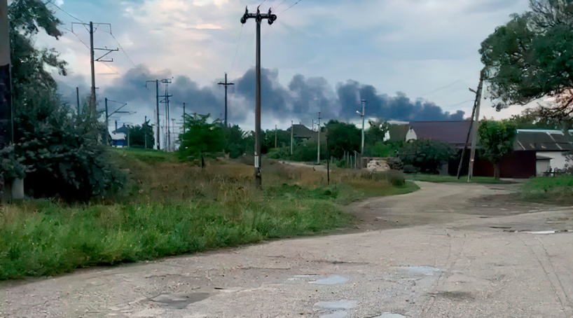Рядом с горящим складом в Джанкойском районе разбросаны снаряды – Аксенов