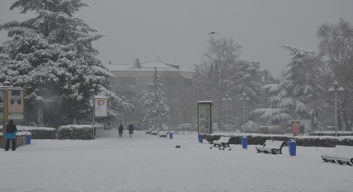 Власти Ялты просят граждан из-за сильного снегопада воздержаться от поездок на автотранспорте без острой необходимости (ФОТО)