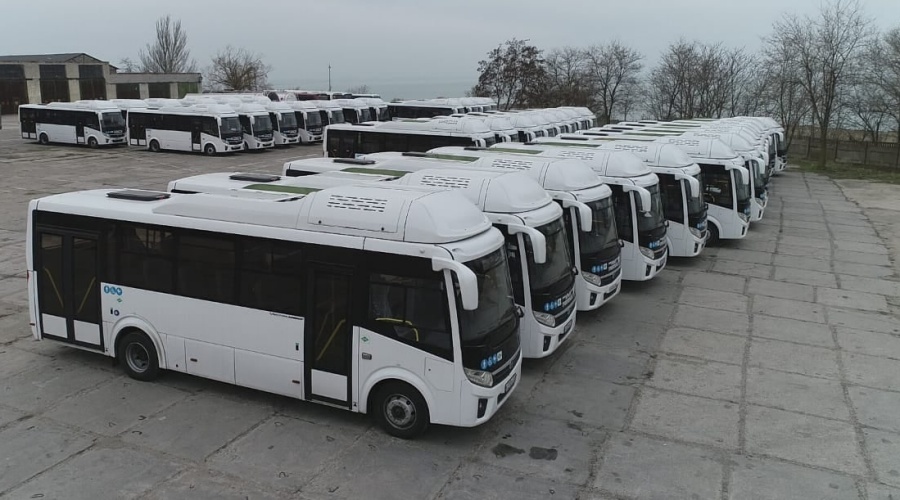 Полсотни новых автобусов с января выйдут на городские маршруты Керчи
