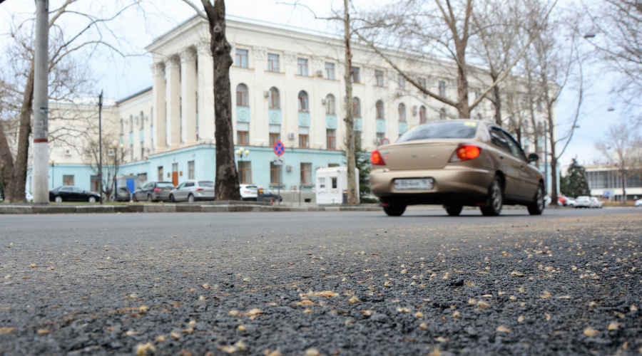 Дорожники за выходные отремонтировали более 8 тыс кв. м симферопольских улиц