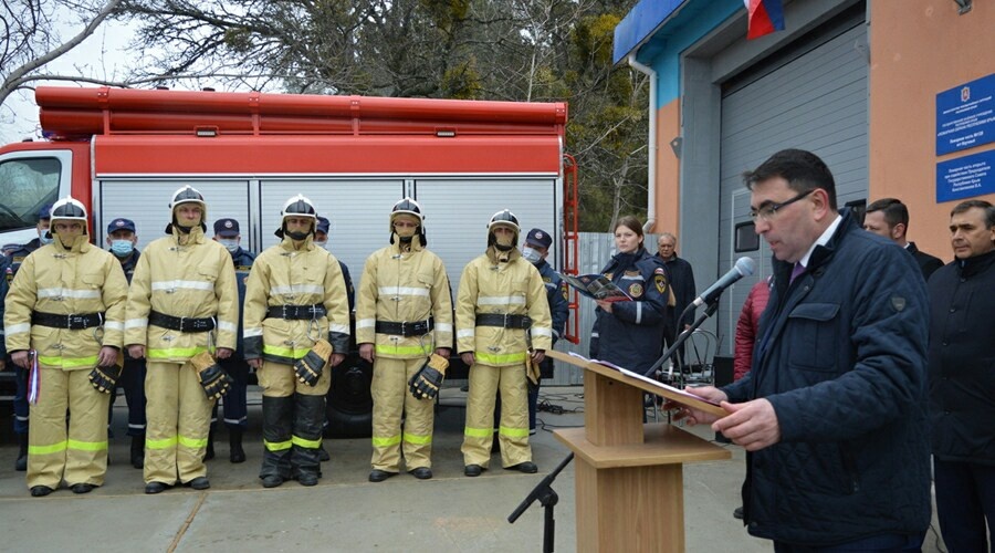 Новую пожарную часть открыли в посёлке Научный под Бахчисараем