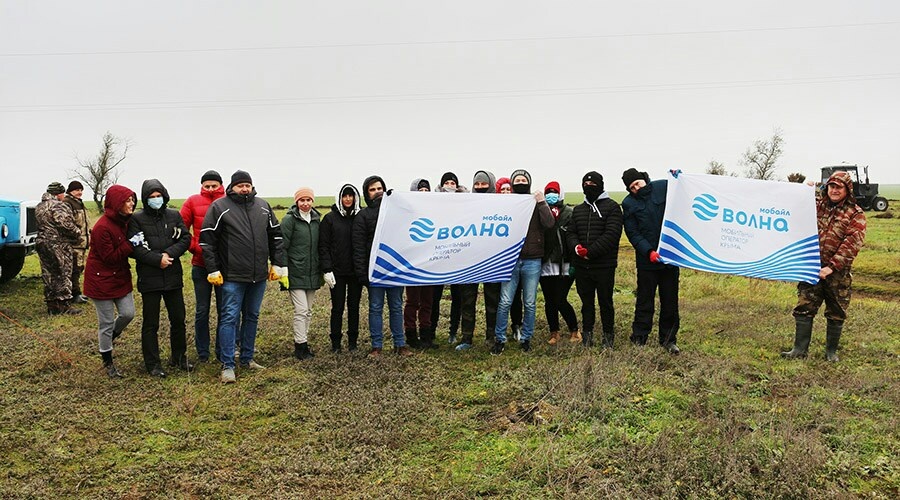 Сотрудники «Волна мобайл» помогли высадить почти 13 тысяч молодых деревьев в Крыму