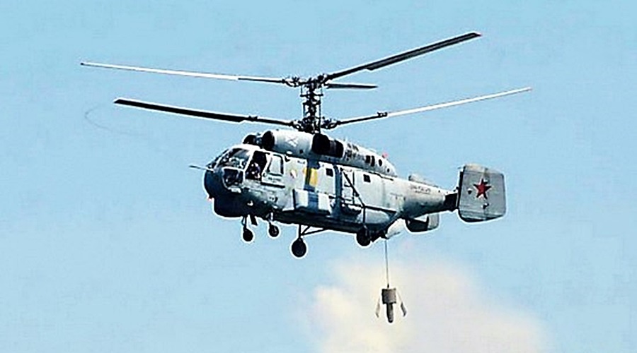 Вертолет Черноморского флота выслеживал подлодку в Средиземном море