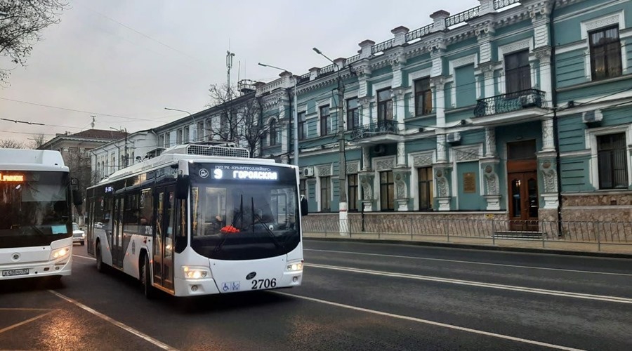 Троллейбусный маршрут в симферопольский поселок Аэрофлотский возобновил работу