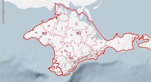 Крым появился на публичной кадастровой карте России