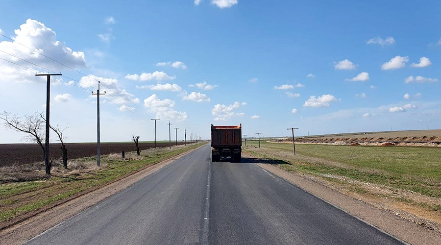 «ВАД» закончит ремонт дороги от Евпатории на Славянское раньше срока