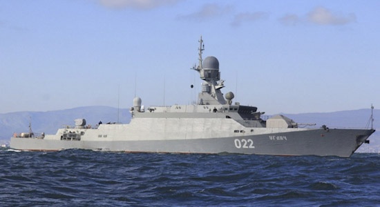 Корабль с «Калибрами» на борту пополнил группировку ВМФ в Средиземном море