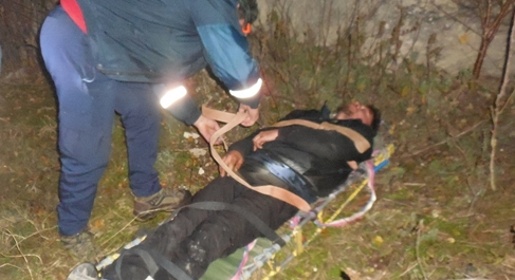 Мужчина ночью сорвался со скалы в горах под Бахчисараем