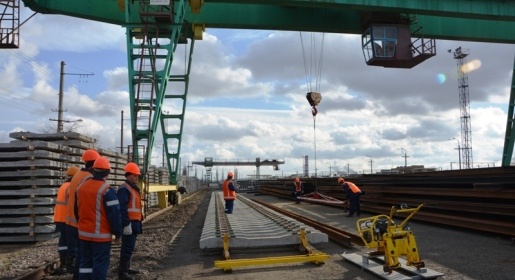 Под Симферополем запустили звеносборочную базу Крымской железной дороги (ФОТО)