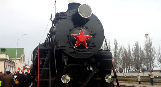 Феодосийцы встретили Поезд Победы (ФОТО, ВИДЕО)