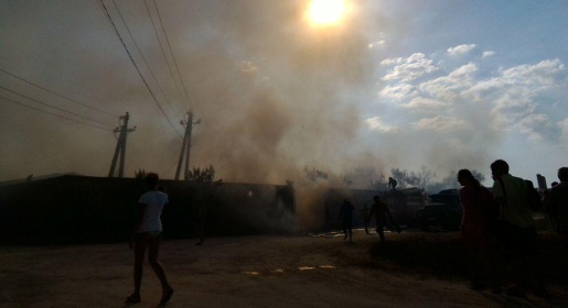 Спасатели ликвидировали пожар в Поповке по соседству с «КаZантипом» (ВИДЕО)