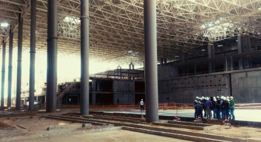 Строители нового терминала аэропорта Симферополь завершат сооружение каркаса комплекса в июне (ФОТО)
