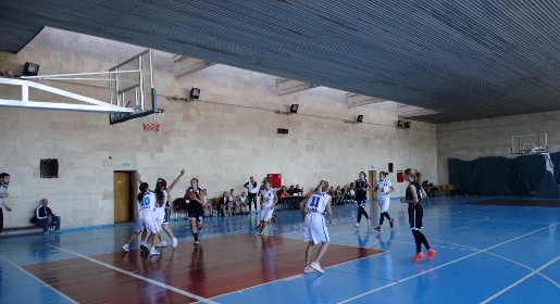 Алуштинская команда выиграла стартовый матч женского баскетбольного чемпионата Крыма