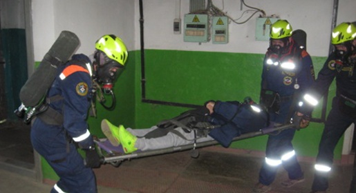 Спасатели провели на симферопольском заводе «Сэлма» учения по ликвидации утечки газа