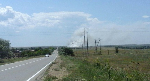 Черноморское задыхается от пожара на полигоне ТКО
