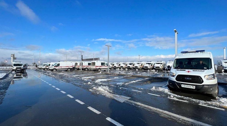 Ещё 43 новых автомобиля скорой помощи прибыли в Крым