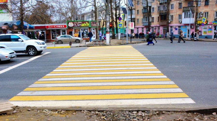 Пластиковая дорожная разметка может сменить краску на дорогах Симферополя