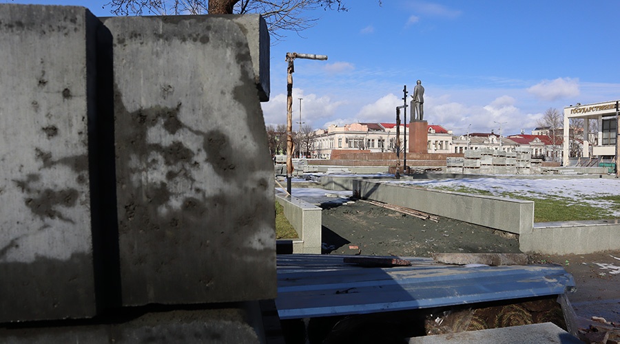 Ремонт площади Ленина в Симферополе обещают закончить к 1 мая