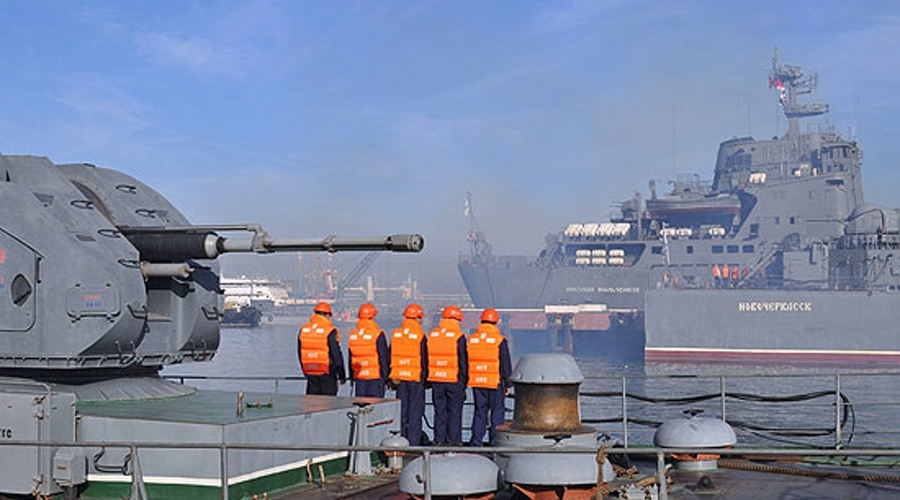 Черноморский флот провел учение по подготовке кораблей к бою и походу