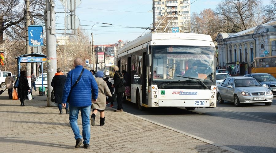Еще один троллейбусный маршрут в Симферополе временно изменил схему движения