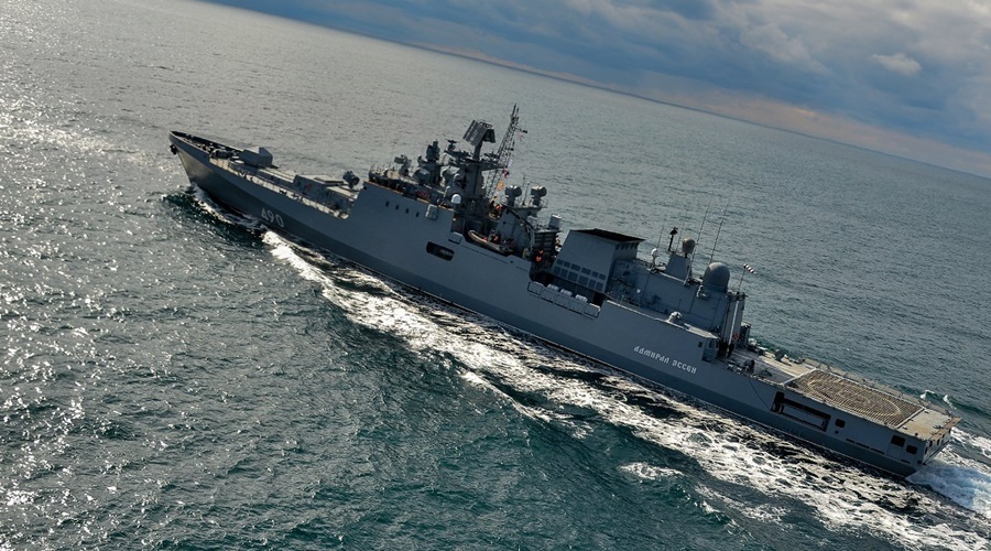 Фрегаты ЧФ «Адмирал Эссен» и «Адмирал Макаров» провели стрельбы по береговым целям