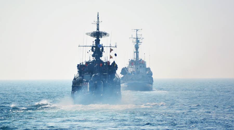 Учения по приготовлению кораблей к бою прошли на Черноморском флоте
