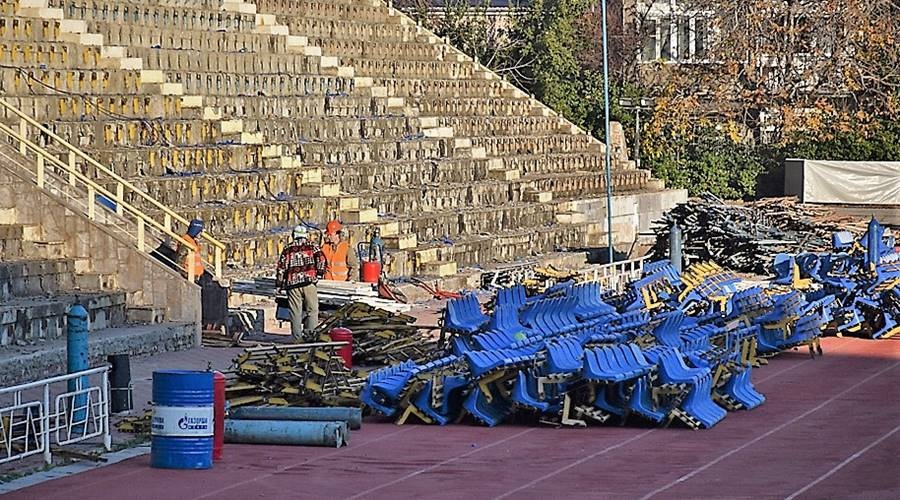 Реконструкция стадиона «Авангард» началась в Ялте