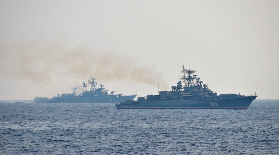 Корабли ЧФ уничтожили условного противника в Черном море 