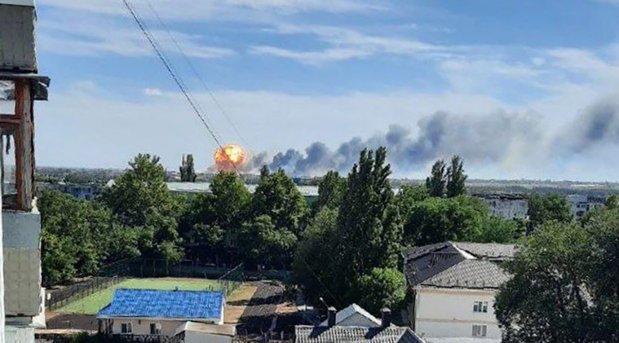Около 30 человек эвакуировали из домов рядом с зоной взрыва в Новофедоровке