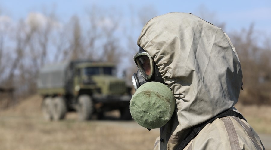 Военные проводят учение радиационной и химической защиты в Ставропольском крае
