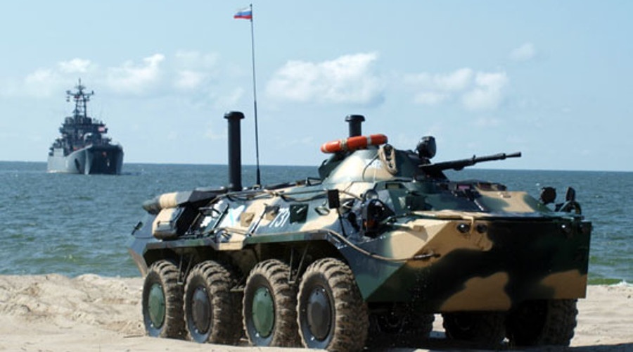 Морские пехотинцы ЧФ проводят под Феодосией противодиверсионные учения