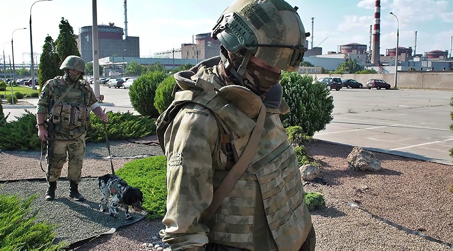 Российские военные сбили украинский беспилотник на подлете к хранилищу ядерного топлива на ЗАЭС