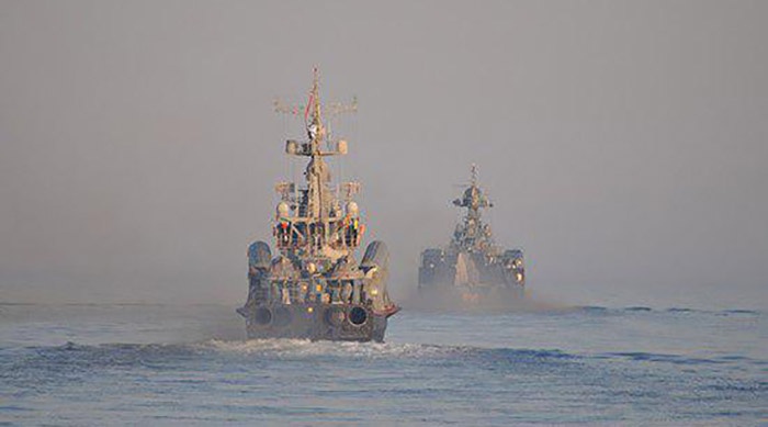 Два десятка кораблей ЧФ обеспечивали безопасность учений со стрельбой «Калибрами»