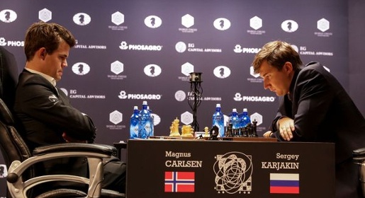 Крымчанин Карякин сыграл вничью в третьей партии матча за звание чемпиона мира по шахматам
