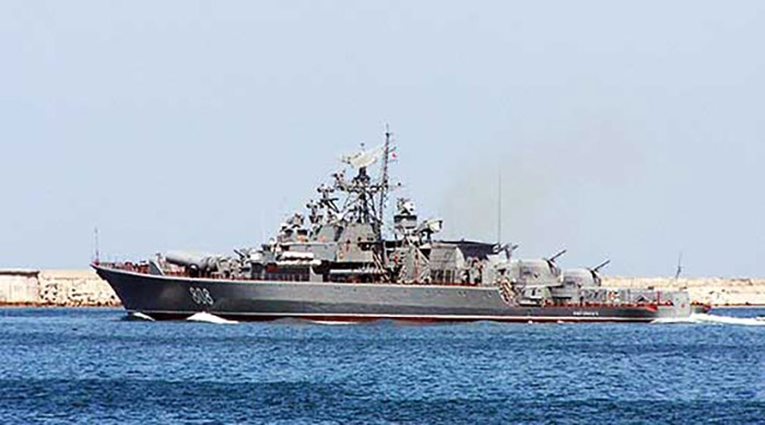 Сторожевой корабль «Пытливый» вернулся из Средиземного моря в Севастополь