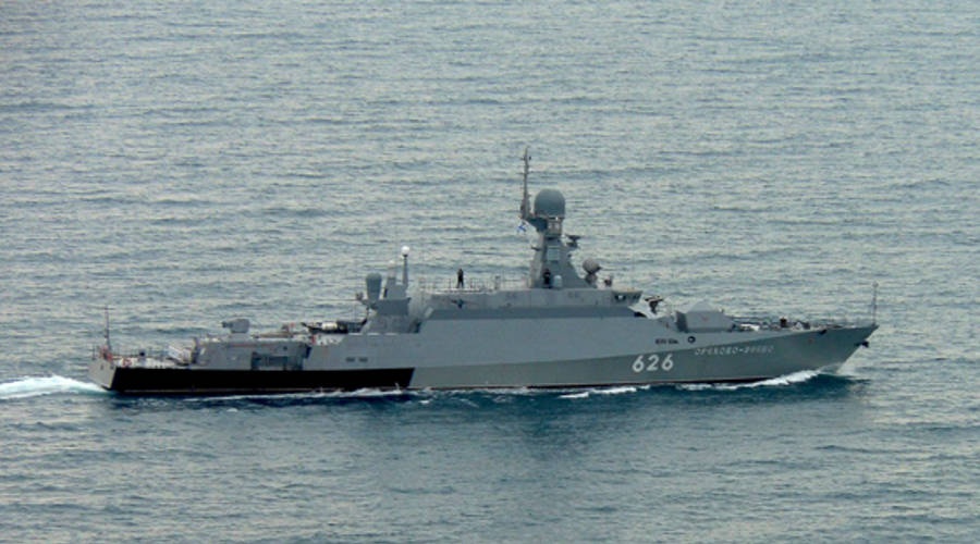 Корабль ЧФ «Орехово-Зуево» вернулся в Севастополь из Средиземного моря