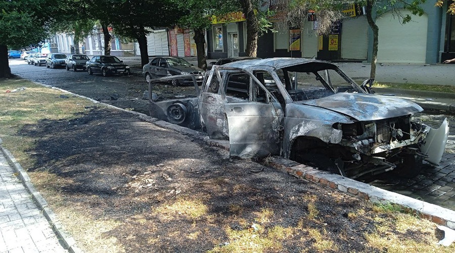 Украинские боевики подорвали автомобиль коменданта Бердянска