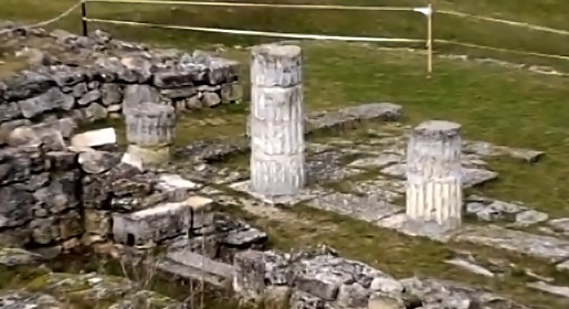 Античные колонны Пантикапея демонтировали для реставрации