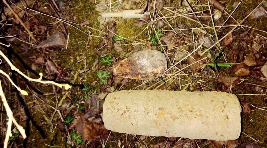 Рабочие нашли боеприпасы времен войны у реки Бельбек под Севастополем