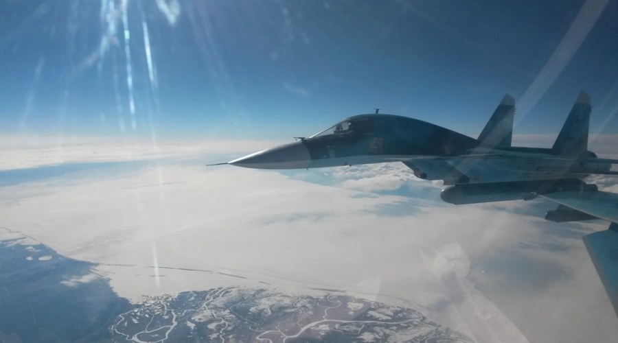 Лётчики-истребители ЮВО отработали прикрытие патрульных самолетов над Черным морем