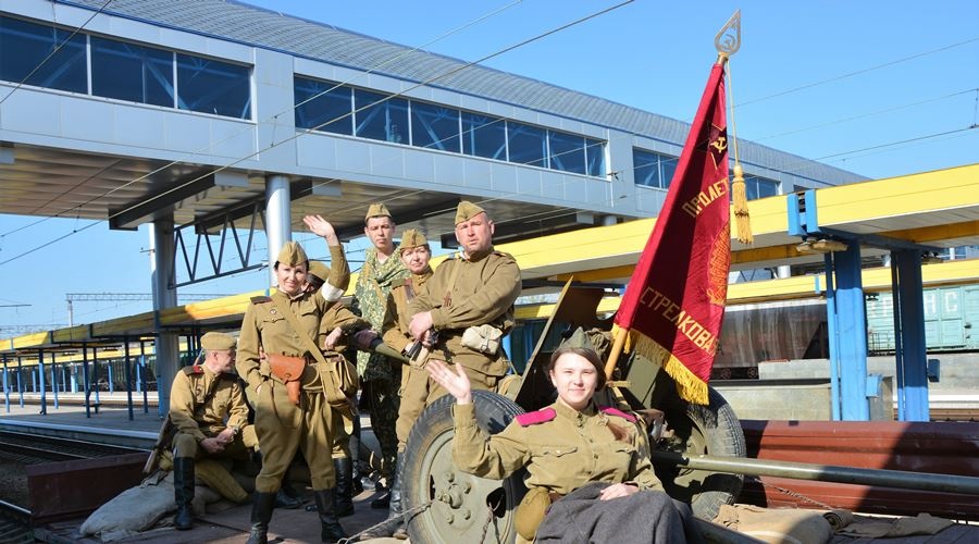 «Поезд Победы» начал движение по крымским городам