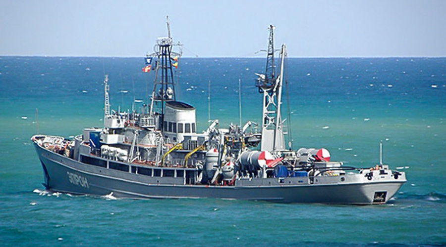 Спасательное судно ЧФ «Эпрон» ищет в Чёрном море технику времён войны