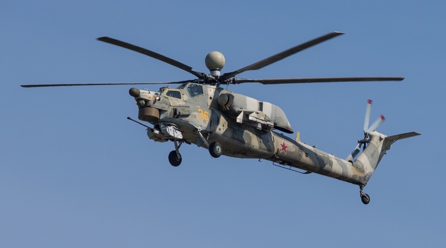 Вертолет Ми-28 разбился в Крыму, оба летчика погибли
