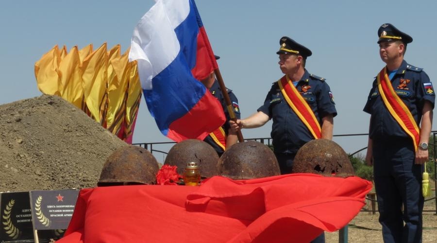 Останки 27 красноармейцев перезахоронили в Кировском районе Крыма