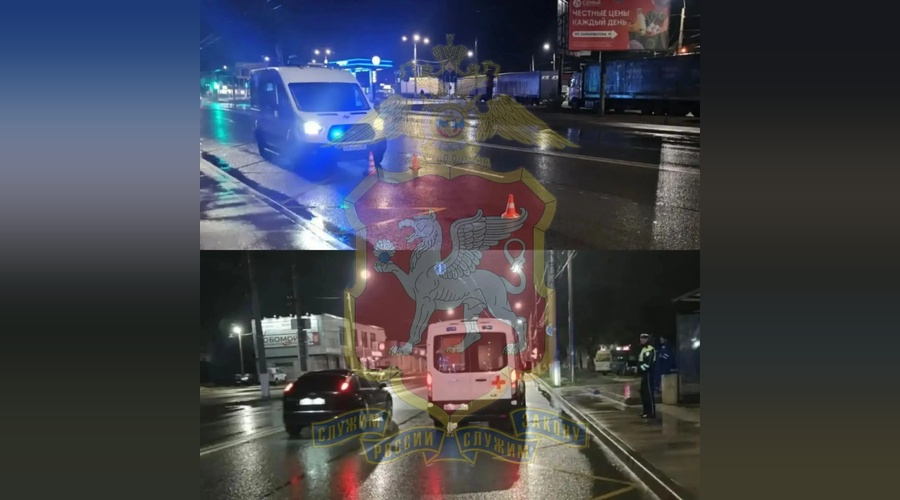 Госавтоинспекция проверяет обстоятельства наезда скорой на мужчину в Симферополе