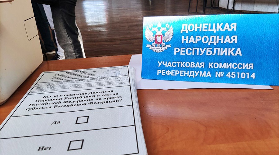 Возвращение в Россию выбрали 99,23% участников референдума в ДНР