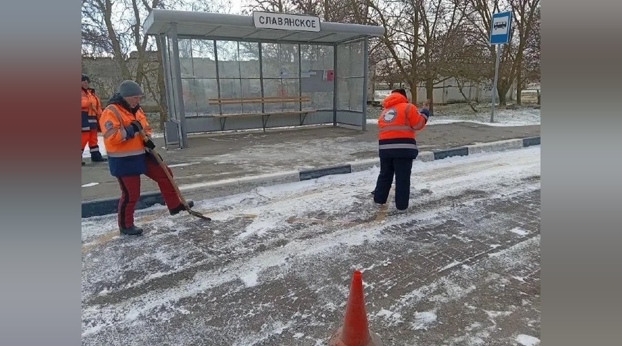 «Крымавтодор» отчитался о работах по уборке дорог за прошедшие сутки