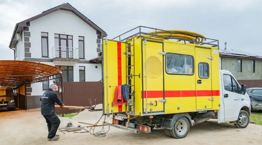 В селе Тыловое начинают подключать газ в жилых домах